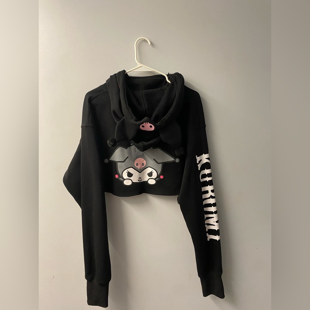 Dolls Kill X Hello Kitty crop hoodie